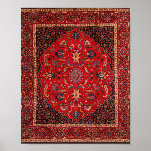 Impressão Vermelho Persa, Poster de Papel (Matte)