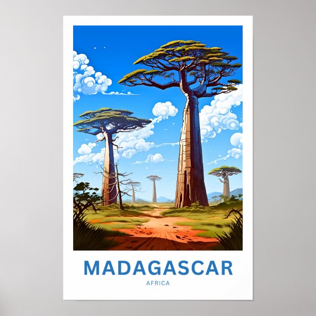 Impressão Viagem da África de Madagáscar (Frente)