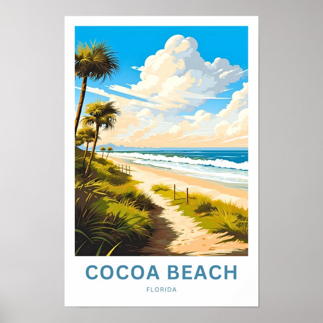 Impressão Viagem da Florida Beach (Frente)