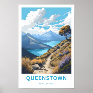Impressão Viagem da Nova Zelândia de Queenstown