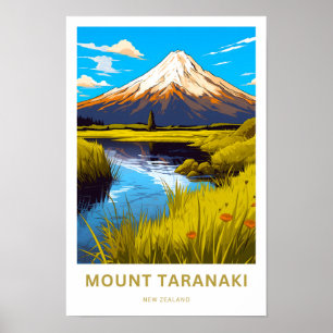 Impressão Viagem para o Monte Taranaki Nova Zelând