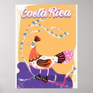 impressão viagens vintage costa-riquenha