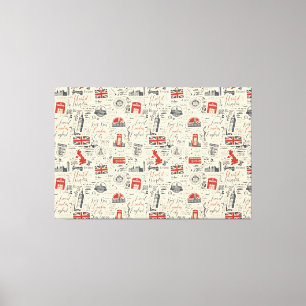 Impressão Vintage London Canvas
