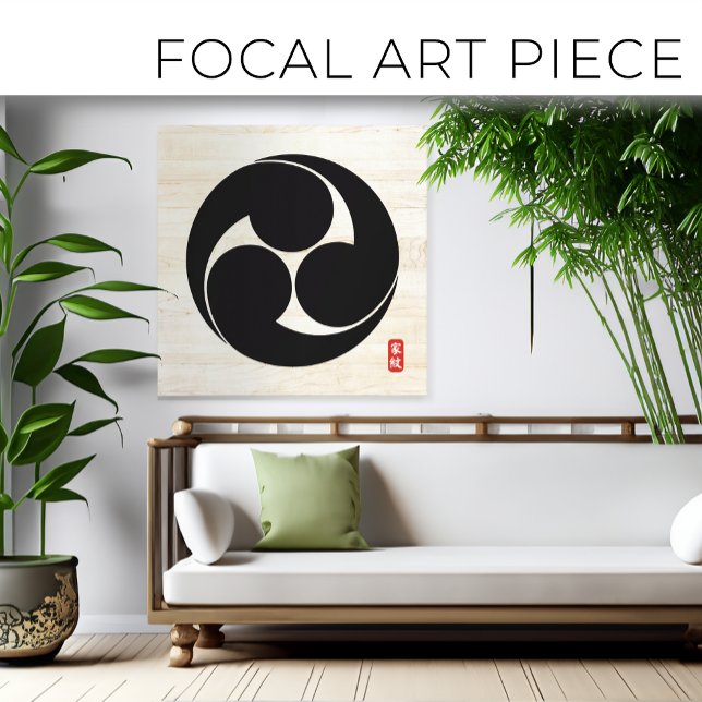 Impressão Yamamoto Canvas do KAMON (crista familia (Criador carregado)