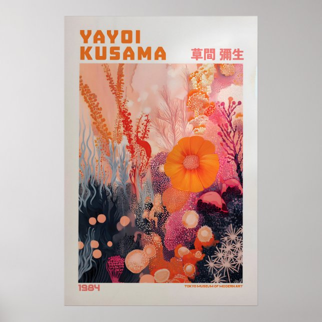 Impressão Yayoi Kusama, Impressão de Arte Moderna, (Frente)
