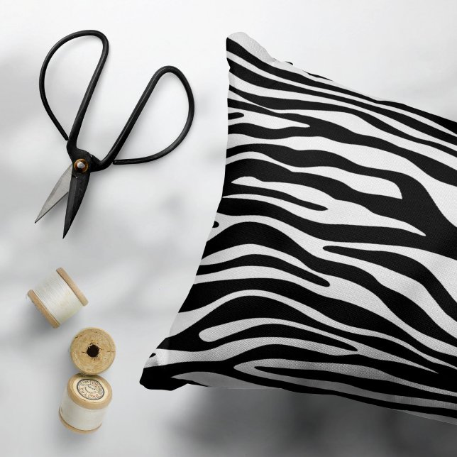 Impressão Zebra, Banhas Zebra, Preto E Branco (Criador carregado)