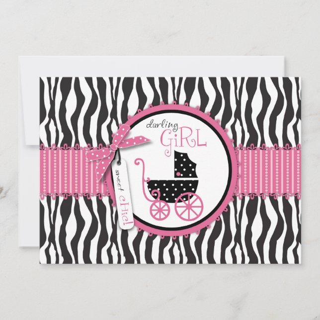 Impressão Zebra e Carruagem para Bebês (Frente)
