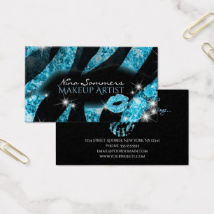 Impressão Zebra Lábios Azuis 