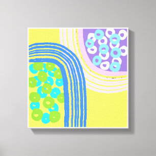 Impressões Amarelos de Arte Simples Original