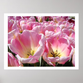 impressões artísticas de jardim de flores de tulip