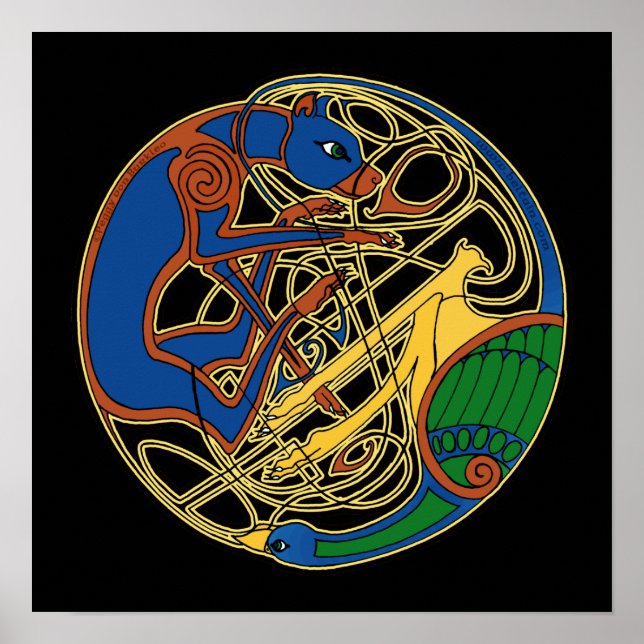 Impressões Celtas de Caça e Arte Celular de Aves (Frente)