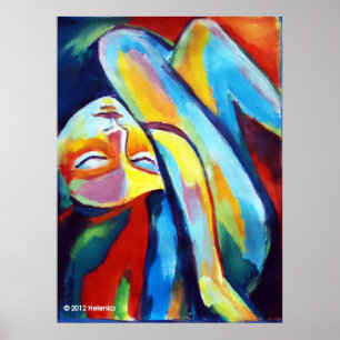 Impressões coloridos das belas artes - figura