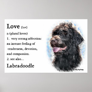 Impressões da arte dos presentes de Labradoodle