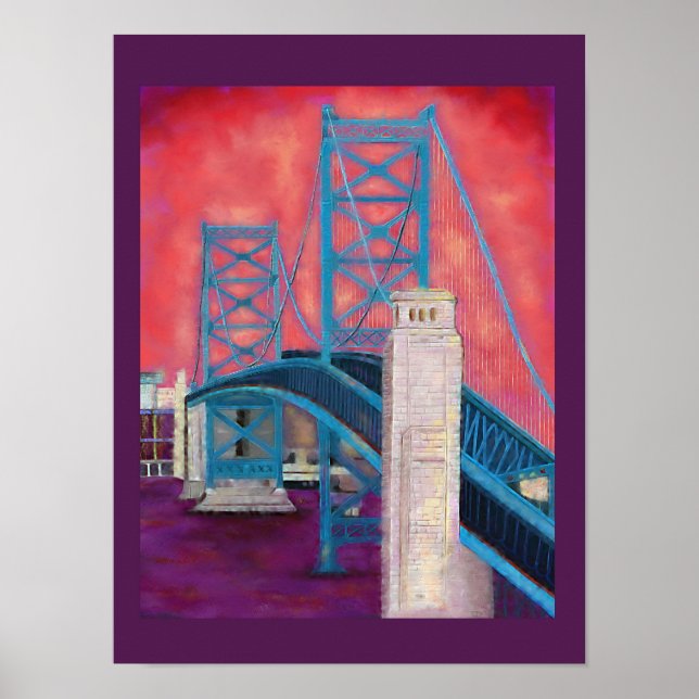 Impressões da Filadélfia (Ponte Ben Franklin) (Frente)