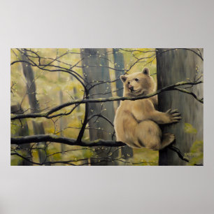 Impressões da pintura do urso de Kermode dos