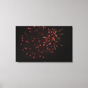 Impressões das canvas dos fogos-de-artifício