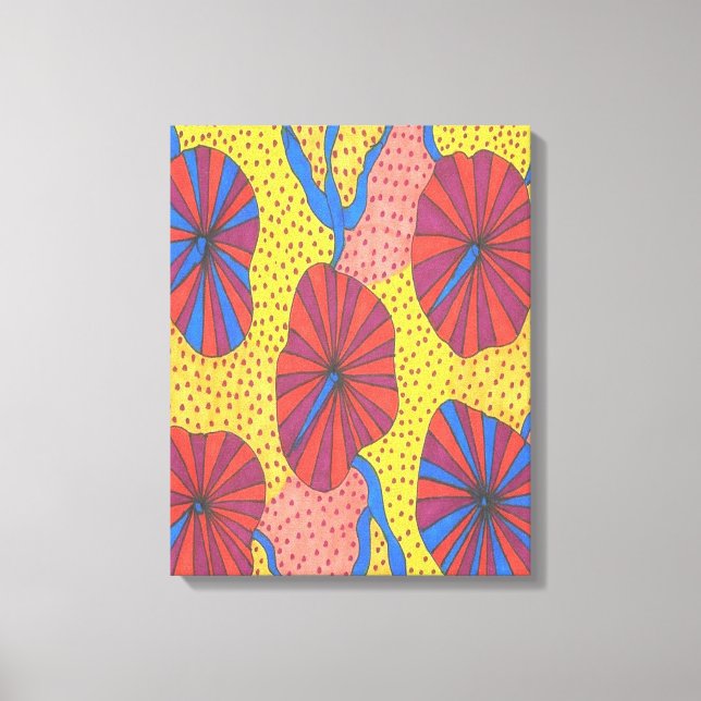 Impressões de Abstrato de Arte de Funk Retro Laran (Frente)