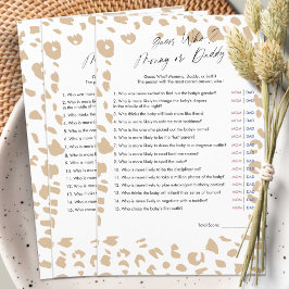 Impressões de animais Safari, Adivinhem quem Mamãe