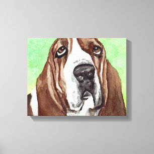 Impressões de Arte de Canvas do Basset Hound
