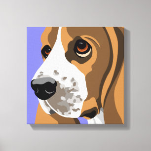 Impressões de Arte de Canvas do Basset Hound