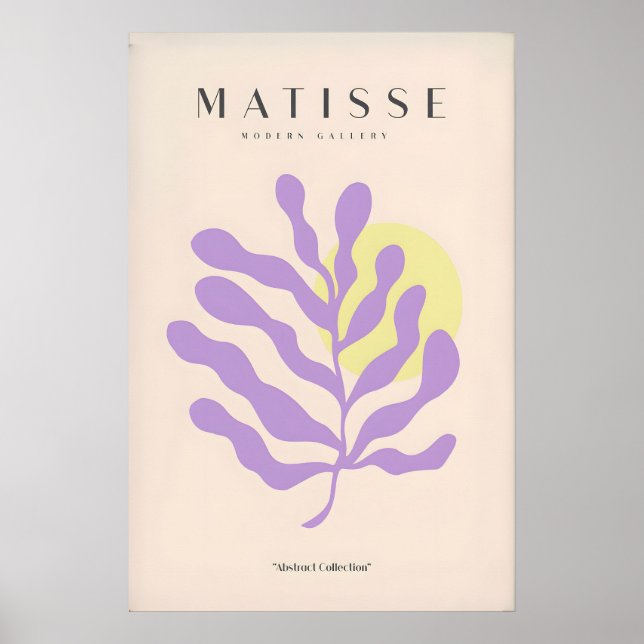 Impressões de Arte de Matisse - Abstrato Botânico  (Frente)
