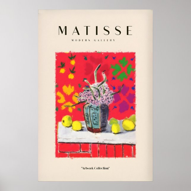 Impressões de Arte de Matisse - Flores de Natureza (Frente)