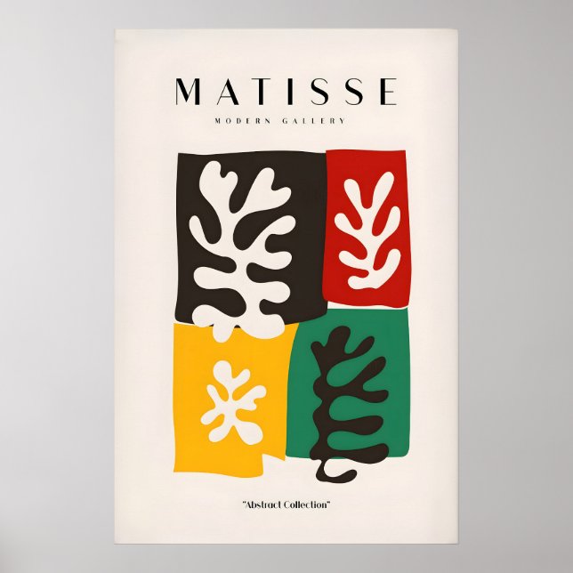 Impressões de Arte de Matisse - Folhas Abstratas d (Frente)