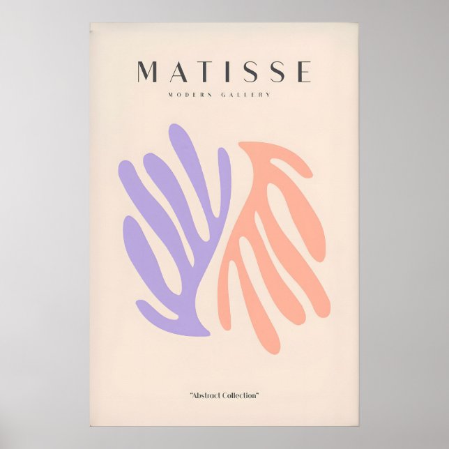 Impressões de Arte de Matisse - Folhas Abstratas d (Frente)