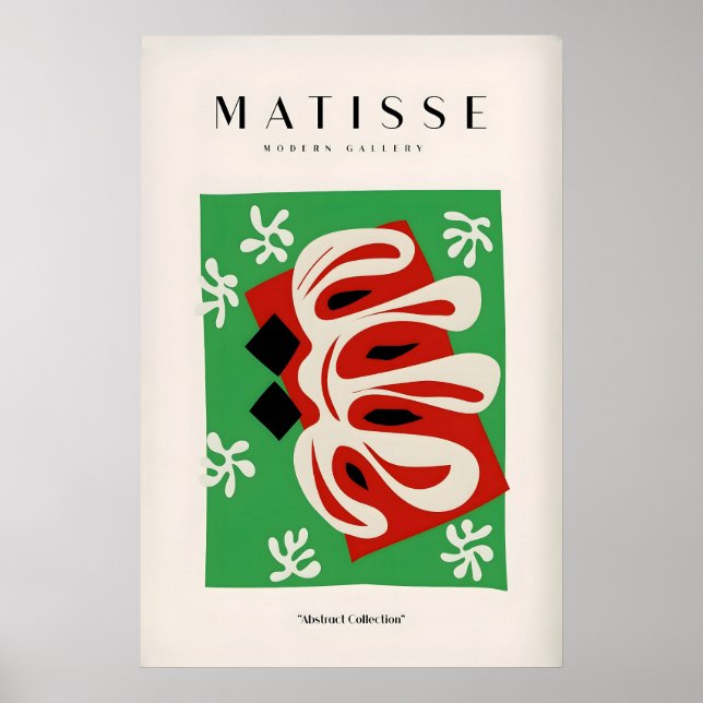 Impressões de Arte de Matisse - Forma Abstrata Ver (Frente)