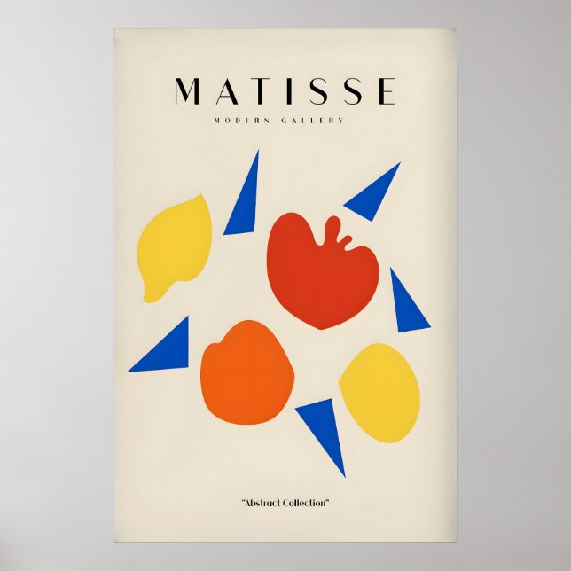 Impressões de Arte de Matisse - Formas de Frutas A (Frente)