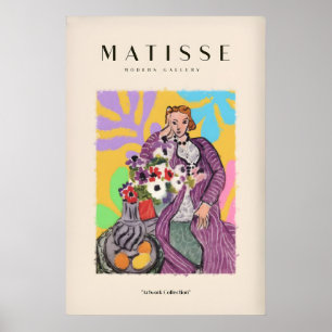 Impressões de Arte de Matisse - Mulher Estilizada