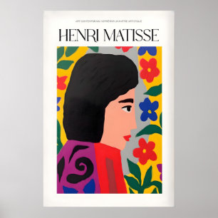 Impressões de Arte de Matisse - Mulher Floral