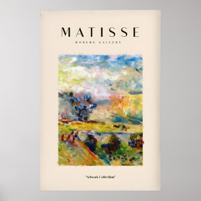 Impressões de Arte de Matisse - Paisagem Abstrata  (Frente)