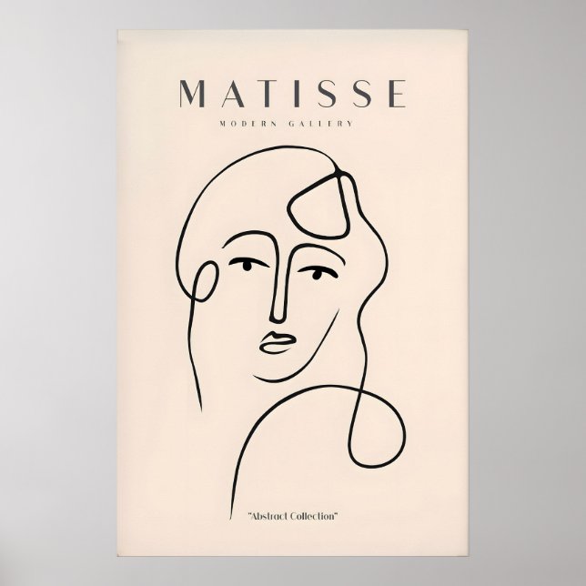 Impressões de Arte de Matisse - Rosto Abstrato de  (Frente)