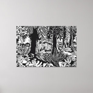 Impressões de Arte do Paisagem B & W Telas de Imp