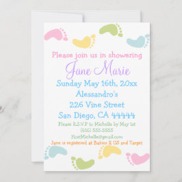 Impressões De Bebê Convites Para Chuva De Bebês