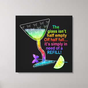IMPRESSÕES DE CANVAS - ARTE DE CKTAIL DE MEIO CHEI