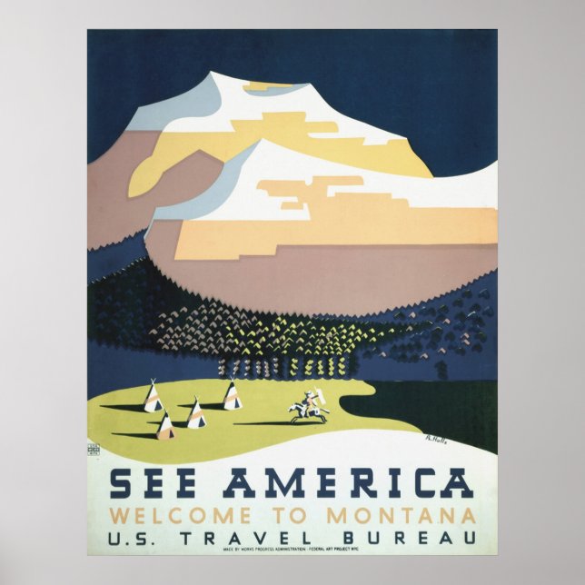 Impressões de  de anúncios Poster Viagens vintage  (Frente)