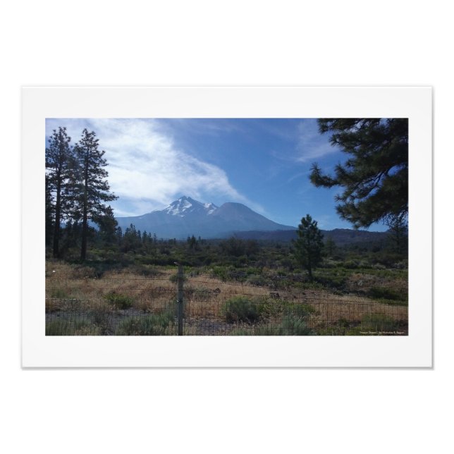 impressões de fotos profissionais "Mount Shasta" (Frente)