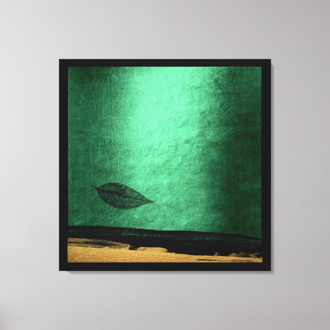 Impressões de outono Douradas Pintura Preta (Frente)