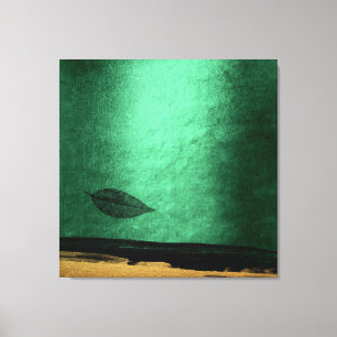 Impressões de outono Douradas Pintura Preta