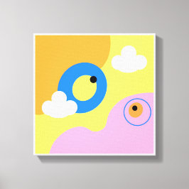 Impressões de pássaros Amarelos de Arte Simples Or