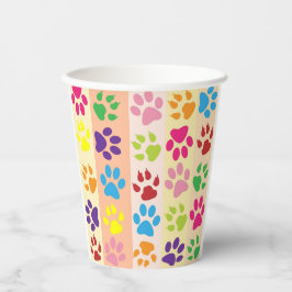 Impressões de Patas Coloridas e Divertidas Caneca