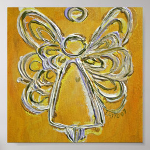 Impressões de Poster de Arte do Anjo Amarelo