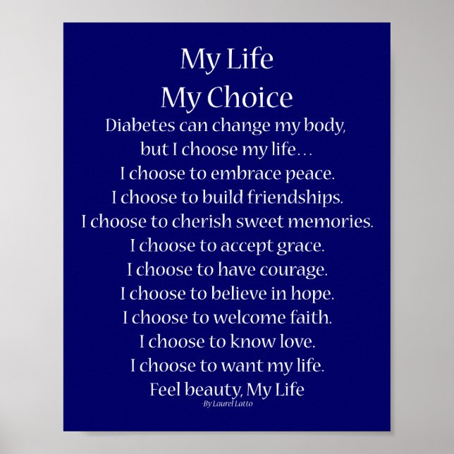 Impressões de Poster de Poema de Suporte Inspirado (Frente)