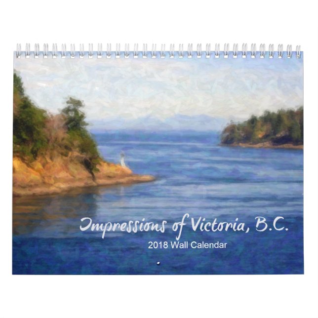 Impressões de Victoria, B.C. Calendário 2018 (Capa)