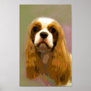 Impressões descuidados das belas artes do Spaniel