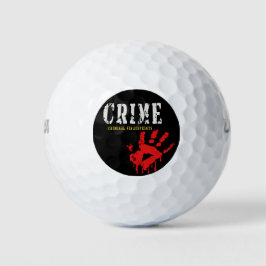 impressões digitais criminais Golf Balls