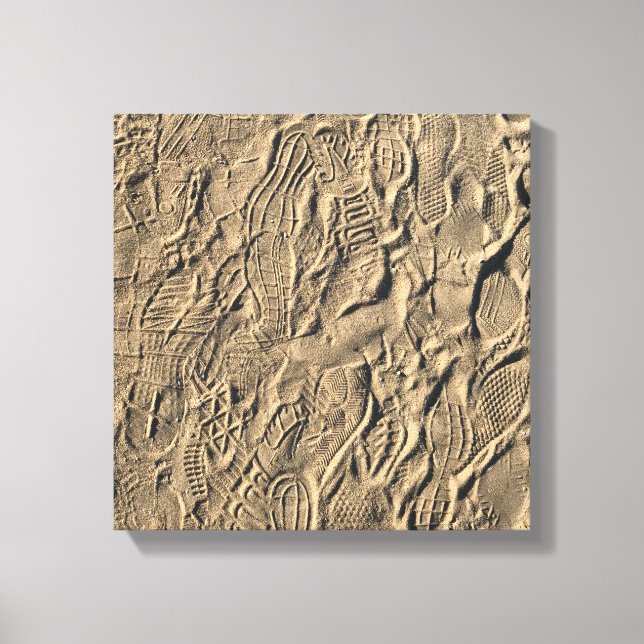 impressões do calçado na areia (Frente)