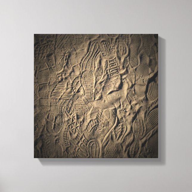 impressões do calçado na areia (Frente)